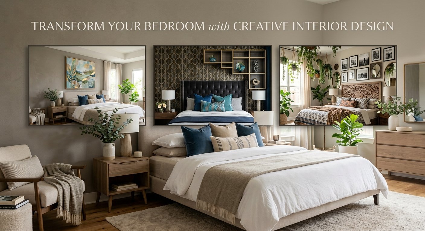 Bedroom with Creative Interior Design